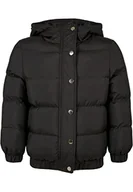 Kurtki i płaszcze dla dziewczynek - Urban Classics dziewczęca kurtka z kapturem, czarny, 146/152 cm - miniaturka - grafika 1