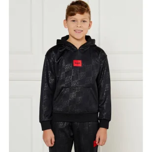 HUGO KIDS Bluza Longline Fit - Bluzy dla chłopców - miniaturka - grafika 1