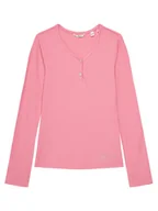 Bluzki damskie - Guess Bluzka J5YP02 KBCO2 Różowy Regular Fit - miniaturka - grafika 1