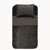 Pościel - 140x220 AKSAMITNE LAMÓWKI k. brąz  kpl pościeli - miniaturka - grafika 1