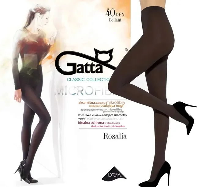 GATTA ROSALIA rajstopy 40 den MOKA # 4 L