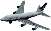 Samoloty i helikoptery - Samolot Boeing 747 British Airways 4,5" 11,5 cm METAL Motormax - miniaturka - grafika 1