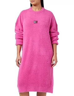 Tommy Hilfiger Damska sukienka swetrowa Tjw, różowa miłość, L, Pink Amour, L - Sukienki - miniaturka - grafika 1