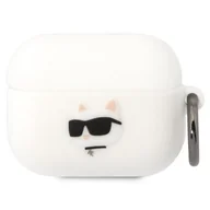Akcesoria do słuchawek - Karl Lagerfeld etui do Airpods Pro KLAPRUNCHH białe 3D Silicone NFT Karl - miniaturka - grafika 1