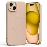 Etui i futerały do telefonów - Mercury MagSafe Semi-Silicone iPhone 15 Plus / 14 Plus 6,7" różowo-piaskowy /pink sand - miniaturka - grafika 1