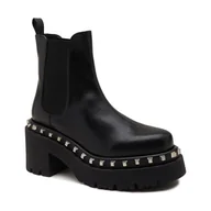 Botki damskie - Patrizia Pepe Skórzane sztyblety - miniaturka - grafika 1