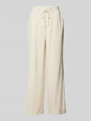 Spodnie damskie - Spodnie z wysokim stanem i tunelem model ‘NARA’ - miniaturka - grafika 1