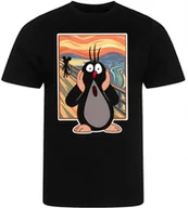 Koszulki męskie - Koszulka Męska Nadruk Śmieszna Krecik Prezent Premium M - miniaturka - grafika 1