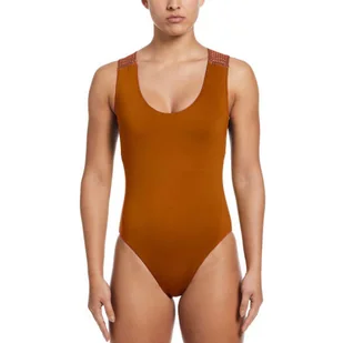 Kostium kąpielowy Nike Wild NESSD250 220 XL brązowy - Stroje kąpielowe - miniaturka - grafika 1