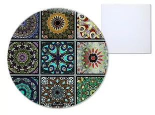 Deska szklana, okrągła - Mozaika (CARMANI) - Deski do krojenia - miniaturka - grafika 1