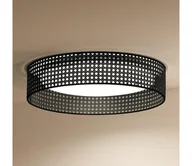 Lampy sufitowe - Duolla - LED Plafon ROLLER RATTAN LED/24W/230V śr. 45 cm czarny - miniaturka - grafika 1
