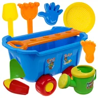 Zabawki do piasku - Zestaw Plażowy Wózek Łopatka Foremki Konewka Do Piaskownicy Dla Dzieci - miniaturka - grafika 1