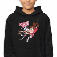Bluzy dla dziewczynek - Bluza Dziecięca Z Kapturem 164 Cm Mabel&Dipper&Billgravity Falls Mix Wzorów - miniaturka - grafika 1