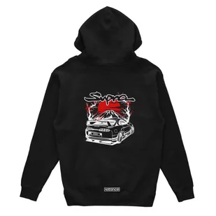 Czarna bluza z kapturem TOYOTA Supra MK4 SAKURA-XS - Odzież do sportów motorowych - miniaturka - grafika 1