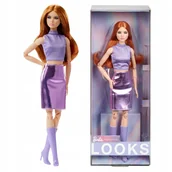 Lalki dla dziewczynek - Barbie Lalka Signature Looks 20 Rude Włosy Styl Y2K Metaliczny Błysk - miniaturka - grafika 1
