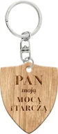 Dewocjonalia - Brelok drewniany - Pan moją Mocą i Tarczą - miniaturka - grafika 1