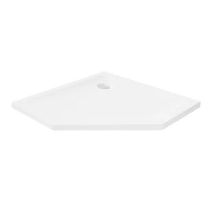 Brodzik pięciokątny New Trendy Mild 80x80x4,5 biały akryl B-0623 - Brodziki prysznicowe - miniaturka - grafika 1