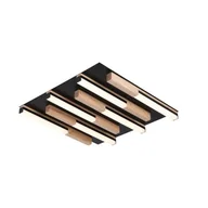 Lampy sufitowe - Eliot lampa sufitowa 6xLED/26W czarna/jasne drewno MX4980-6S-3BMT - miniaturka - grafika 1