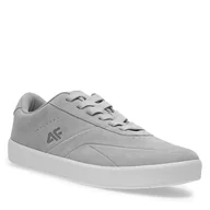 Sneakersy damskie - Sneakersy 4F 4FRSS24FLOWF050 Szary - miniaturka - grafika 1