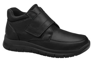 Botki Trzewiki IMAC 452711 2290/011 Black Extra Wide na rzepy Czarne - Botki damskie - miniaturka - grafika 1