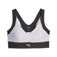Biustonosze - Damski Stanik sportowy PUMA RUN HIGH IMPACT REFLECTIVE AOP BRA 52419251 – Fioletowy - miniaturka - grafika 1