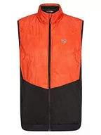 Garnitury - Ziener Męska kamizelka funkcyjna NAURI, do sportów górskich, watowana, wiatroszczelna, Primaloft, new red stripe, 60 - miniaturka - grafika 1