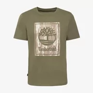 Koszulki męskie - TIMBERLAND T-SHIRT CAMO SHORT SLEEVE TEE - Timberland - miniaturka - grafika 1