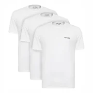 Koszulki męskie - GUESS KOSZULKA MĘSKA T-SHIRT 3P TEE 3PACK BIAŁA r.M - miniaturka - grafika 1