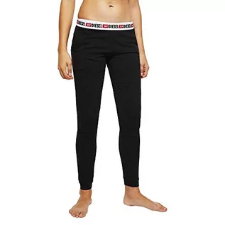Spodnie damskie - Diesel Damskie spodnie od piżamy UFLB-BABYX, Czarny, XS - grafika 1