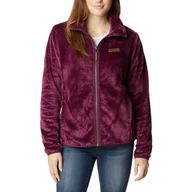 Bluzy damskie - Damski Polar COLUMBIA FIRE SIDE II SHERPA FZ 1819791616 – Bordowy - miniaturka - grafika 1