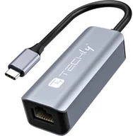 Karty sieciowe - Karta sieciowa Techly Techly USB 3.1 Typ C auf RJ45 Adapter IDATA-USB-ETGIGA-CA - miniaturka - grafika 1