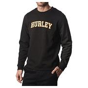 Bluzy męskie - Hurley Męska bluza M Capetown Varsity Crew Czarny wrzos XXL MFT0009490 - miniaturka - grafika 1