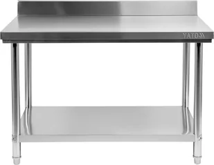 Yato Yato Stół przyścienny składany z półką 1200x600x850 mm YG-09022 - Stoły gastronomiczne - miniaturka - grafika 1