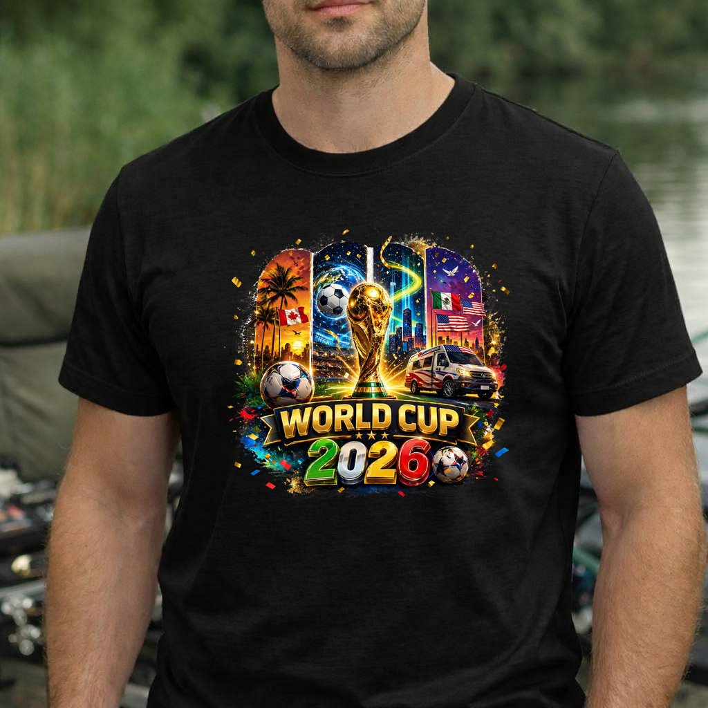 Koszulka WORLD CUP 2026 kolor czarny rozmiar L