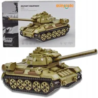 Klocki - KLOCKI KONSTRUKCYJNE CZOŁG BOJOWY T-34 ZESTAW DLA DZIECI MILITARIA MODEL - miniaturka - grafika 1
