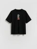 Koszulki dla chłopców - Reserved - T-shirt Tralalero Tralala - czarny - miniaturka - grafika 1