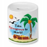 Skarbonki - SKARBONKA DLA SYNA DZIĘKUJE CI, ŻE JESTEŚ PREZENT z Nadrukiem ze Zdjęciem + Opakowanie na prezent (wzór 03) - miniaturka - grafika 1