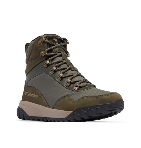Columbia Burnsider Omni-Heat Infinity, męskie śniegowce, Deep Olive, Tangy Orange, 9,5, Deep Olive Tangy Orange, 43.5 EU
