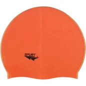 Pływanie - Spurt JEDNOKOLOROWY G503 POMARAŃCZOWY CZEPEK SILIKONOWY 1AB-11-3-037 - miniaturka - grafika 1