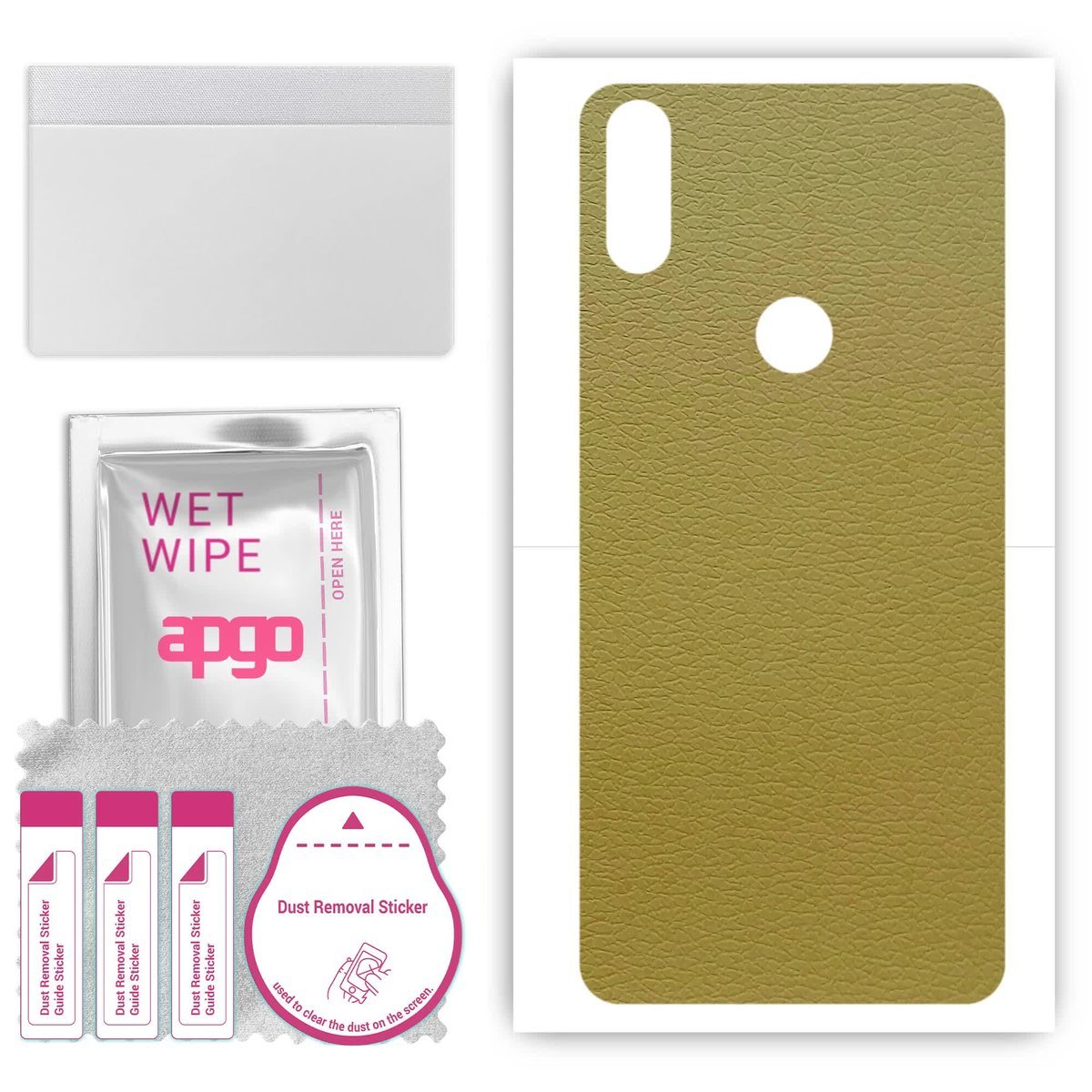 Folia naklejka skórka strukturalna na TYŁ do Doogee Y8 - Skóra Oliwkowa - apgo SKINS