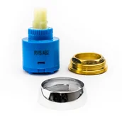 Akcesoria do armatury i ceramiki - Głowica baterii Lumi z pierścieniem Cersanit S951-071 - miniaturka - grafika 1