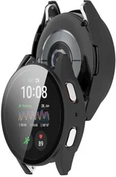 Bizon Etui ze szkłem do zegarka Case+Glass Watch do Galaxy Watch 7 44 mm, czarne matowe - Akcesoria do smartwatchy - miniaturka - grafika 1