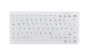 CHERRY AK-C4110 klawiatura Medyczna RF Wireless QWERTZ Niemiecki Biały  AK-C4110F-FU1-W/GE - Klawiatury - miniaturka - grafika 1