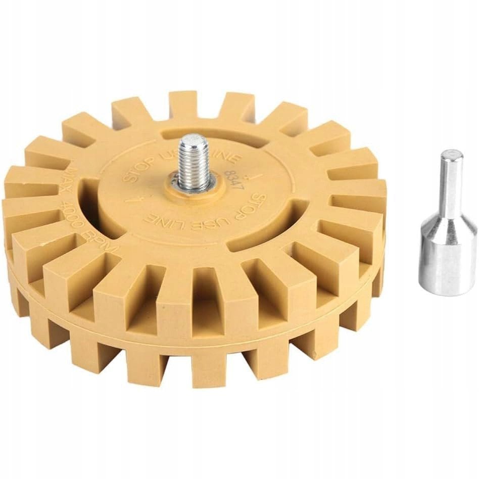 Krążek / Dysk gumowy do usuwania kleju z felg