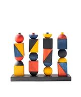 Zestawy naczyń dla dzieci - Płotek Modern X – Modern Stacking Toy - miniaturka - grafika 1