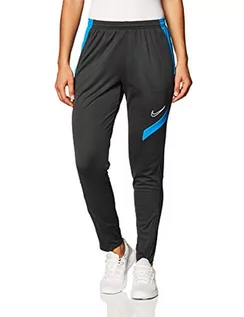 Spodnie damskie - Nike Damskie spodnie treningowe Academy Pro Knit Pant antracytowy/niebieski/biały XL - grafika 1
