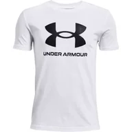 Koszulki dla dziewczynek - Koszulka chłopięca Under Armour Sportstyle Logo SS - miniaturka - grafika 1