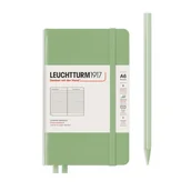 Notesy i bloczki - Notatnik Leuchtturm1917 Pocket A6, twarda oprawa, linie, sage - miniaturka - grafika 1