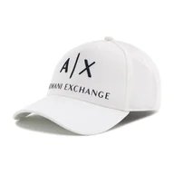 Czapki męskie - Czapka z daszkiem Armani Exchange 954039 CC513 00812 Biały - miniaturka - grafika 1