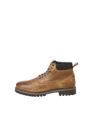 JACK & JONES Jfwqueensway Leather Boot Sn męskie buty sznurowane, miodowy (Honey), 40 EU